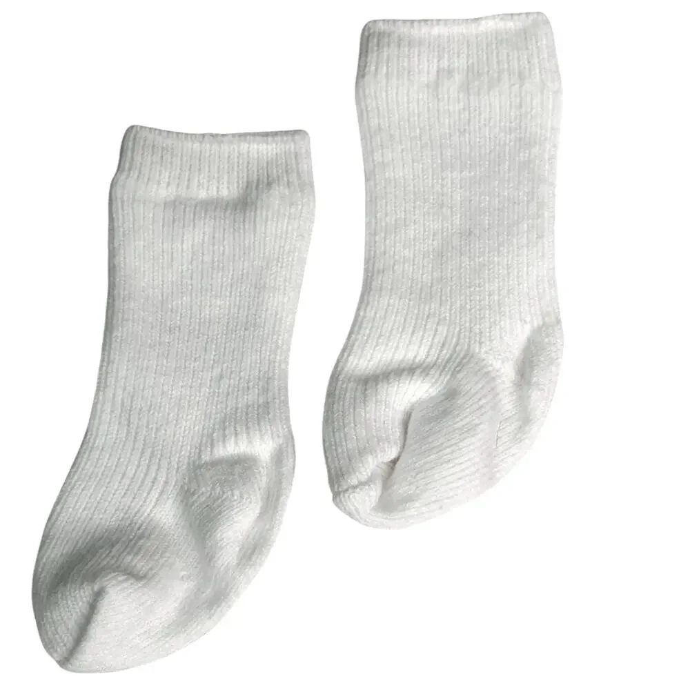 American Girl Meet Socks Caroline Cecile Addy Felicity White Rib Knit Knee High